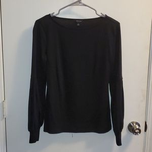 Ann Taylor Boatneck & Puff Sleeve Top
